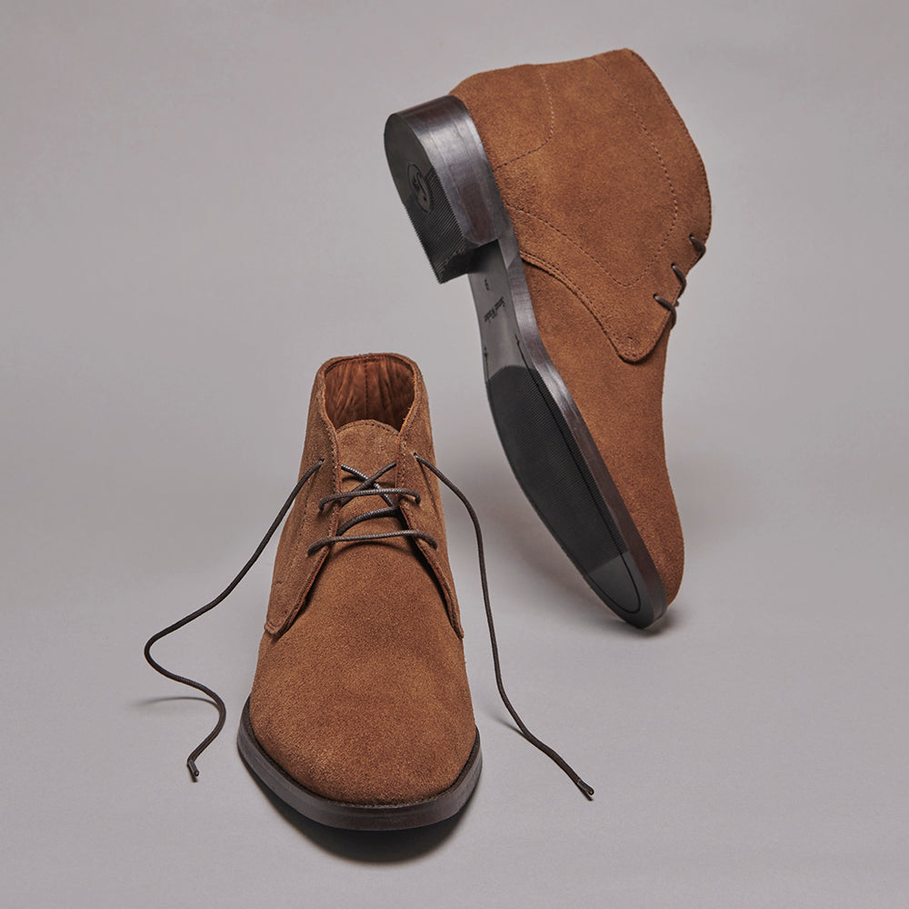 Langley Chukka Boots - Honey Suede – Samuel Windsor