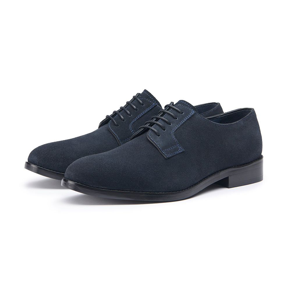 Derby - Navy Suede – Samuel Windsor