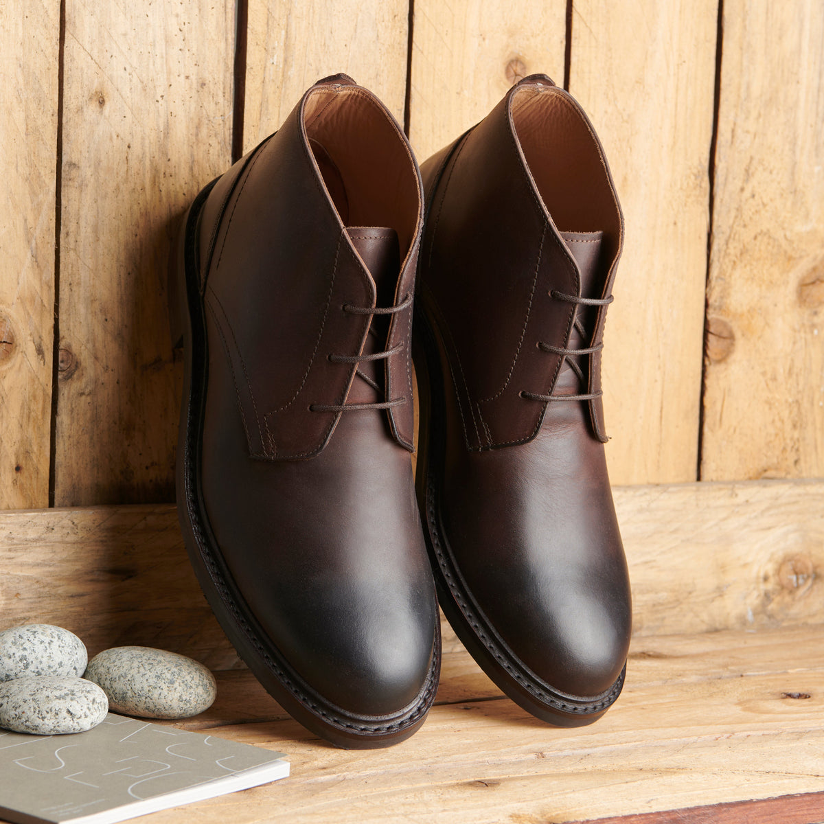 Chukka Boot - Bees Wax Brown - styled