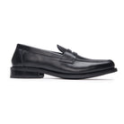 Penny Loafer - Black Rubber Sole (Wide Fit) - side view