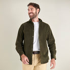 Corduroy Shirt - Dark Olive - Lifestyle Front