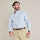 Poplin Shirt - Sky Check - Lifestyle Front