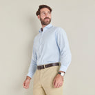 Poplin Shirt - Sky Check - Lifestyle Front