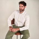 Oxford Shirt - Ecru - Lifestyle Front