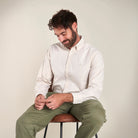 Oxford Shirt - Ecru - Lifestyle Front