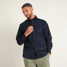 Corduroy Shirt - Navy - Lifestyle Front