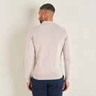 Knitted Polo - Taupe - Lifestyle Back