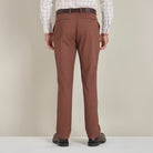 Flat Front Chino - Mocca - Lifestyle Back