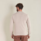 Knitted Cardigan - Taupe - Lifestyle Back