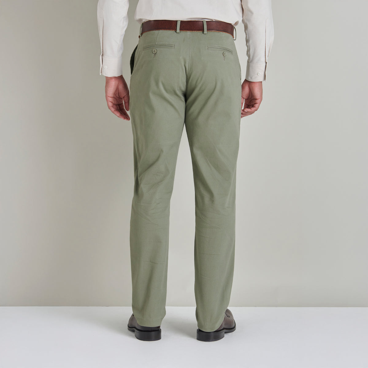 Slim Chino - Sage - Lifestyle Back
