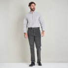 Corduroy Trousers - Gunmetal - Lifestyle Front