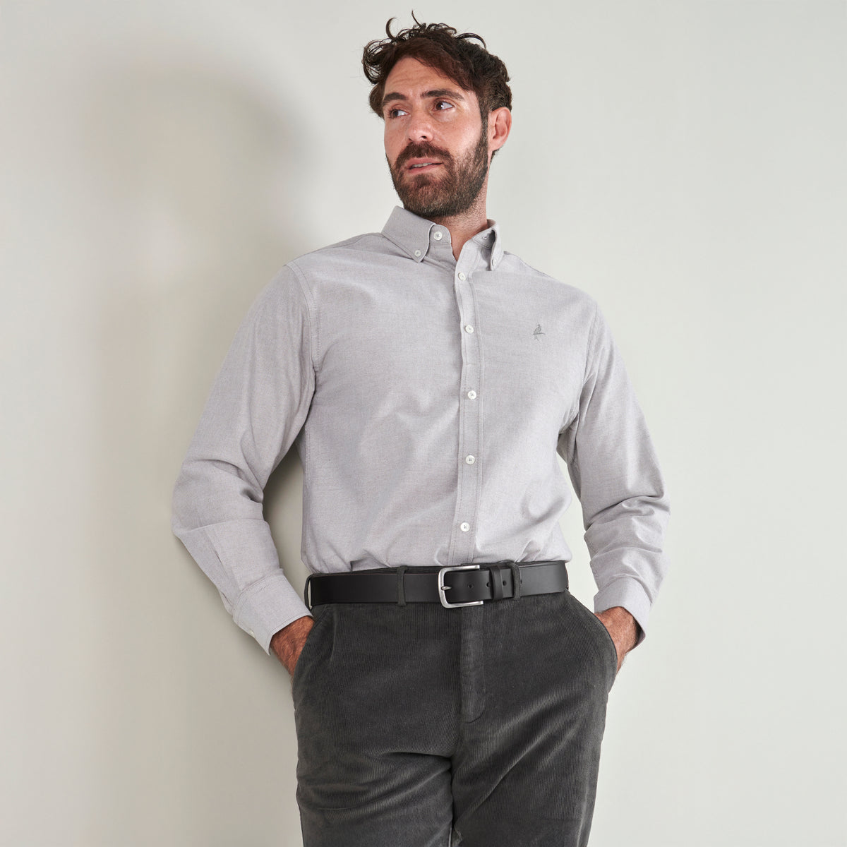 Oxford Shirt - Bark - Lifestyle Front