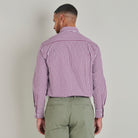Poplin Shirt - Berry Check - Lifestyle Back