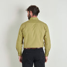 Oxford Shirt - Light Olive - Lifestyle Back