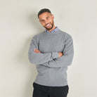Crew Neck Jumper - Grey - Lifestyle Front