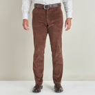 Corduroy Trousers - Dark Brown - Lifestyle Front