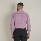 Poplin Shirt - Berry Check - Lifestyle Back