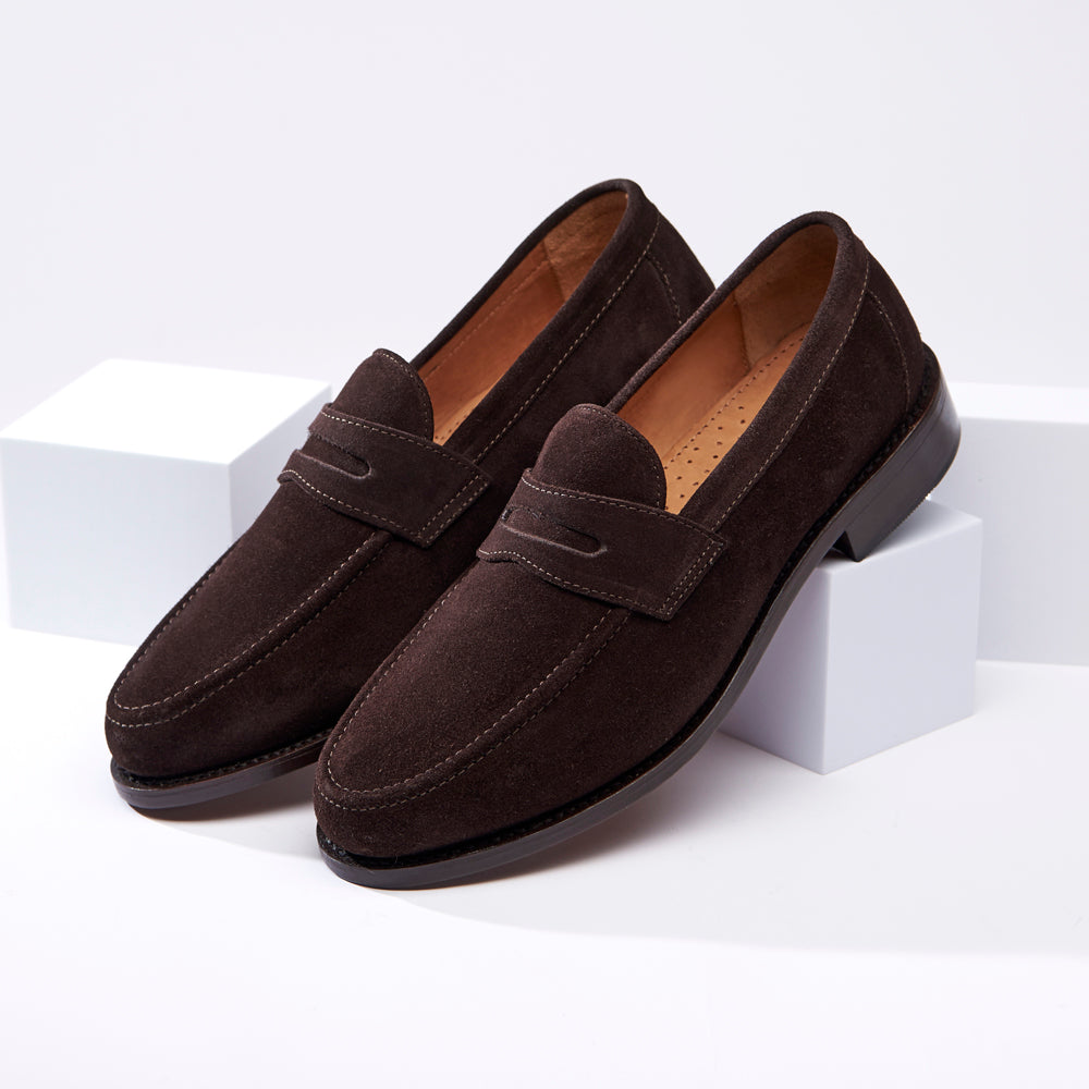 Penny Loafer - Brown Suede