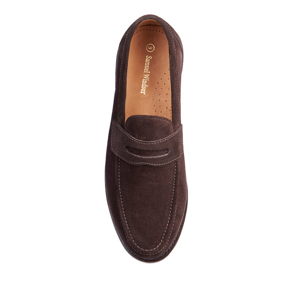 Penny Loafer - Brown Suede