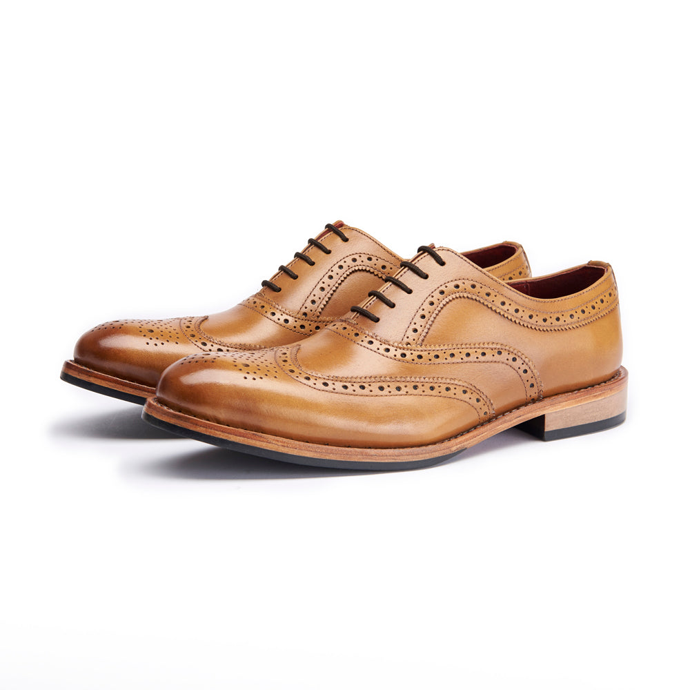 Flintsham Brogue - Tan – Samuel Windsor