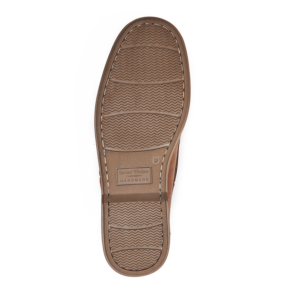 Slip-On Deck Shoe - Tobacco – Samuel Windsor