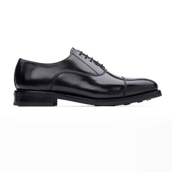 Oxford Shoe Rubber Sole Black Samuel Windsor